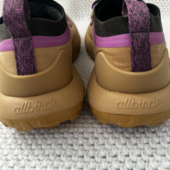 Allbirds Women Trail Runners SWT in Hazy Beige Lux Purple Running Sneakers 8.5 - Picture 7 of 10